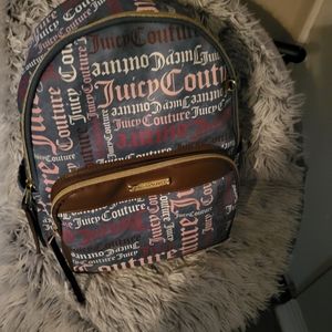 Juicy couture wordplay backpack large size denim